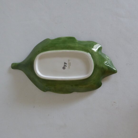 NEW FITZ & FLOYD SUMMER HILL CERAMIC PEAR FRUIT SALT & PEPPER SHAKER 3 PIECE SET - Picture 6 of 10